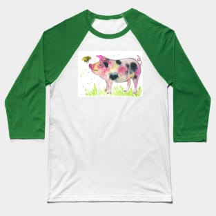 Spotty Pig and a Bumble bee Baseball T-Shirt